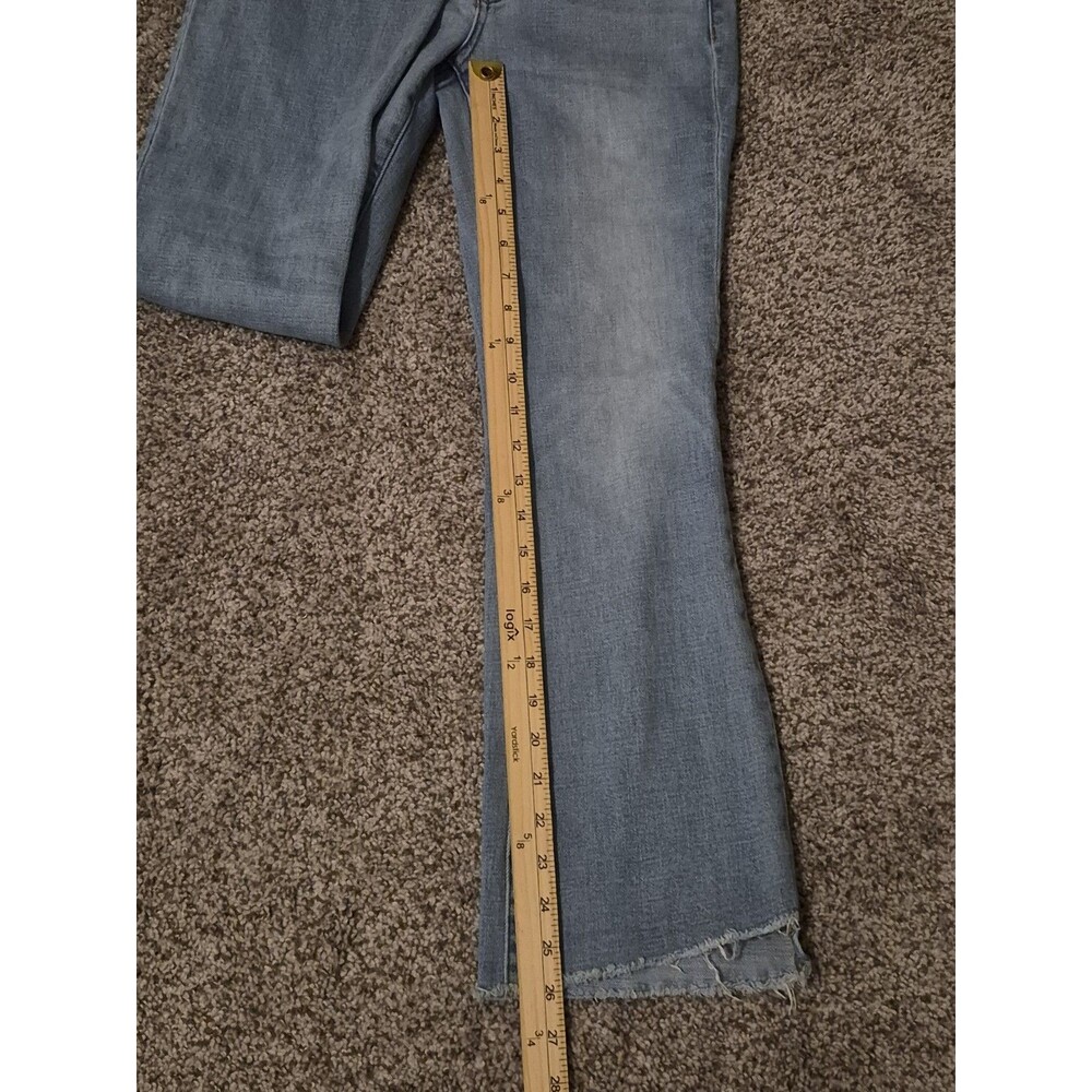 Flying Monkey Jeans Womens 26/25 Denim High Rise Flare Bell Stretch Hippie Boho - Picture 6 of 6